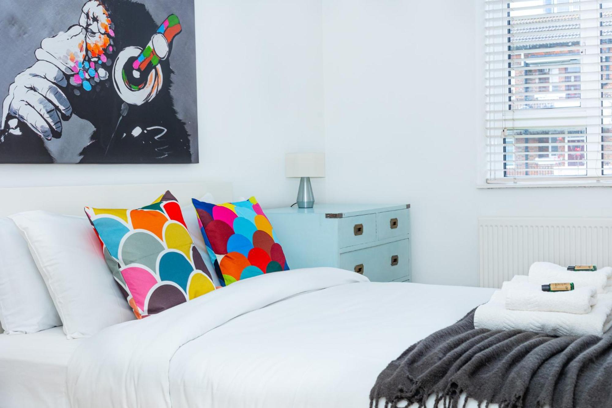 Bright Modern 1 Bedroom Flat, 5 Min To Vauxhall St Londres Exterior foto